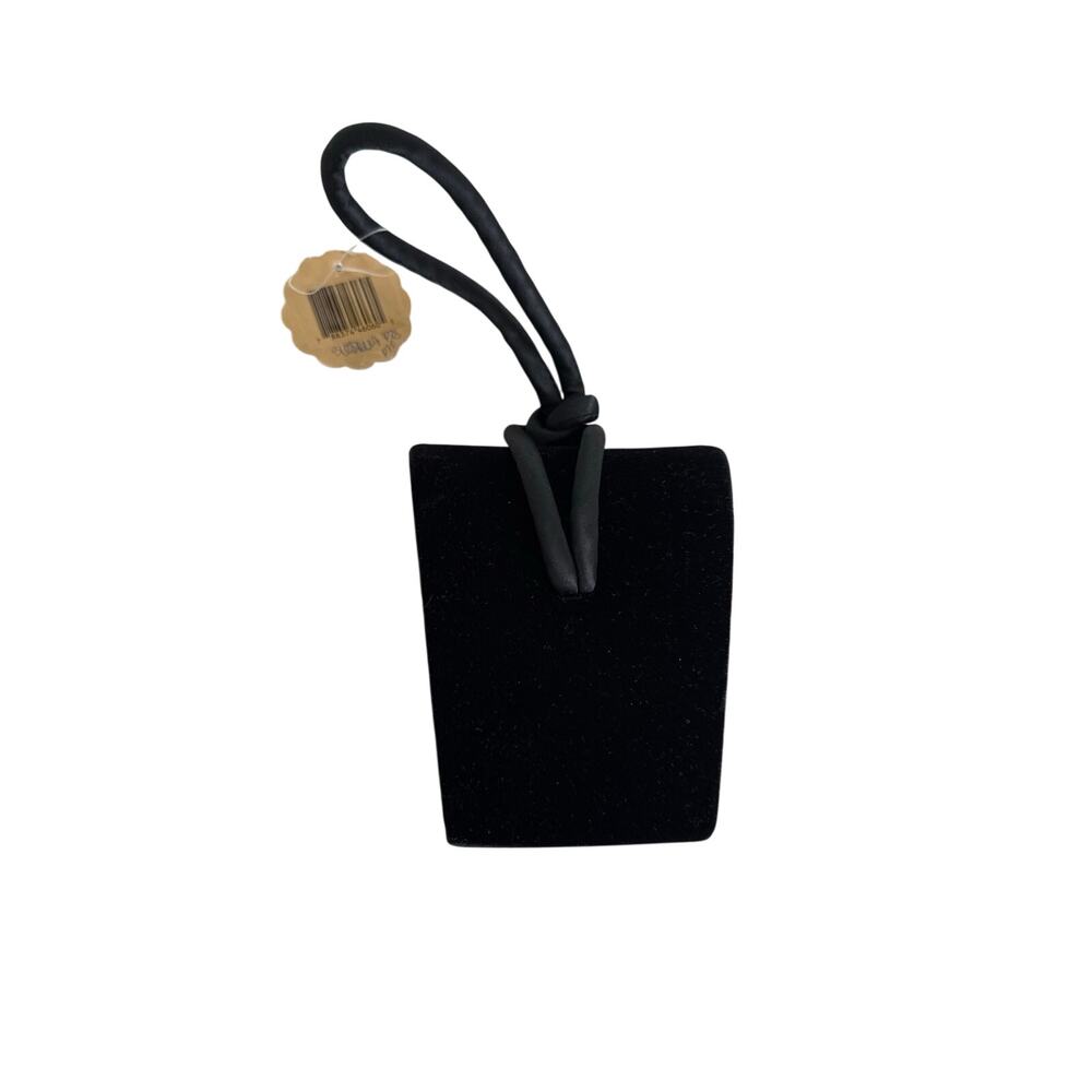 Vintage La Regale Black Velvet Mini Evening Bag Top Handle Crossbody Purse